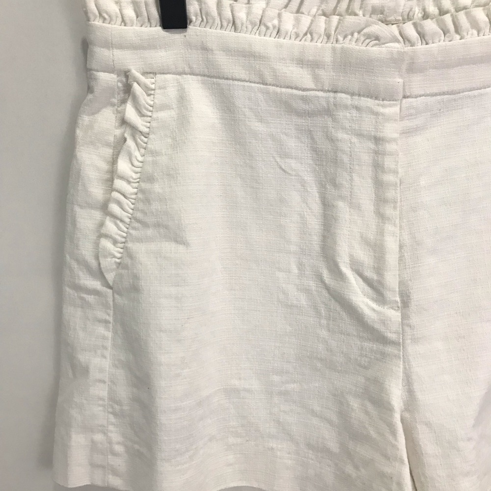 J.Crew Ruffle white shorts - Picture 3 of 6